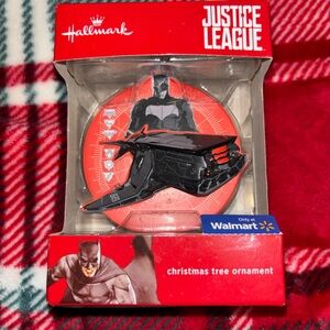 Hallmark Justice League Black Batmobile Ornament